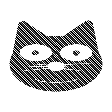 Cat sign on white background. Vector illustration.のイラスト素材