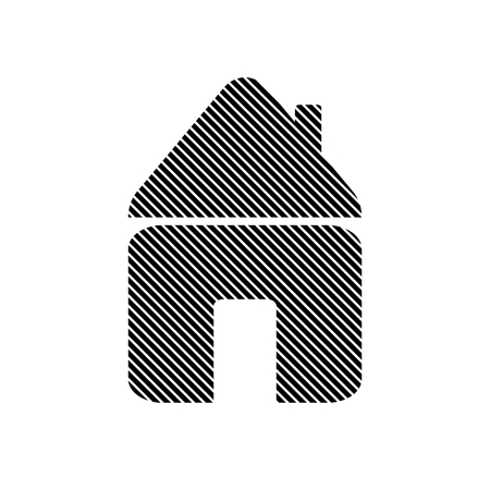 Home symbol sign on white background. Vector illustration.のイラスト素材