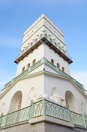 The White Tower in Tsarskoe Selo, suburb of St.Petersburg, Russia.のeditorial素材