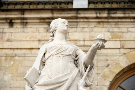 Statue Vigilance near Big Gatchina Palace in Gatchina, Russia.のeditorial素材