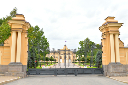 ST.PETERSBURG, RUSSIA - 8 AUGUST 2016: Konstantinovsky Palace or Big Strelny Palace - an architectural monument of the XVIII century., Since 2003 - the State Complex Palace of Congresses.のeditorial素材