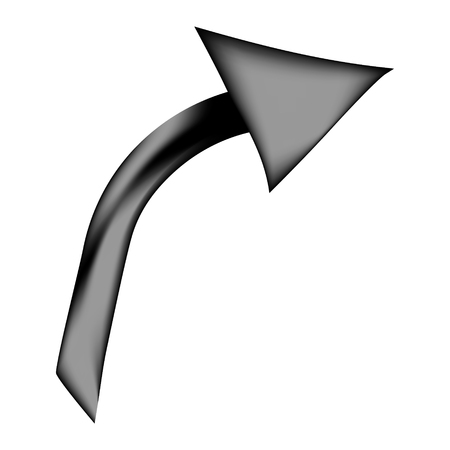 Arrow sign icon on white background. Vector illustration.のイラスト素材