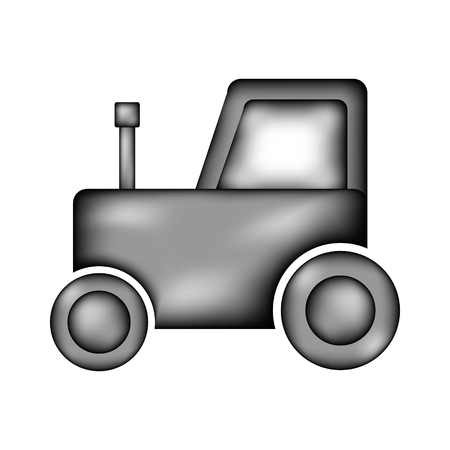 Tractor icon sign on white background. Vector illustration.のイラスト素材
