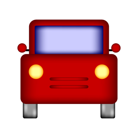 Car icon sign on white background. Vector illustration.のイラスト素材