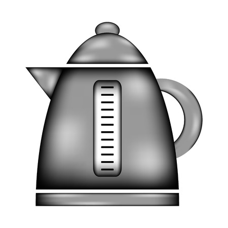 Electric kettle sign icon on white background. Vector illustration.のイラスト素材