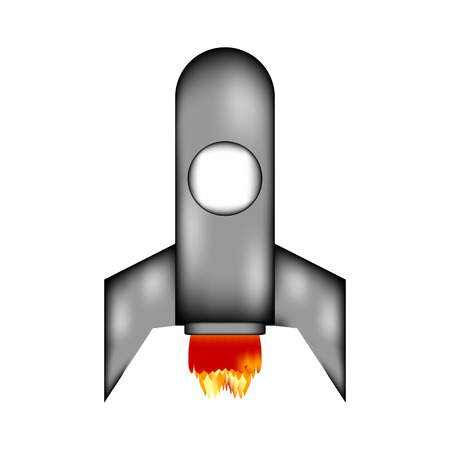 Starting rocket illustration.のイラスト素材