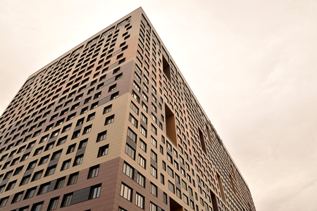 ST.PETERSBURG, RUSSIA - 16 JULY 2017: Modern residential complex on outskirts of Saint Petersburg.のeditorial素材