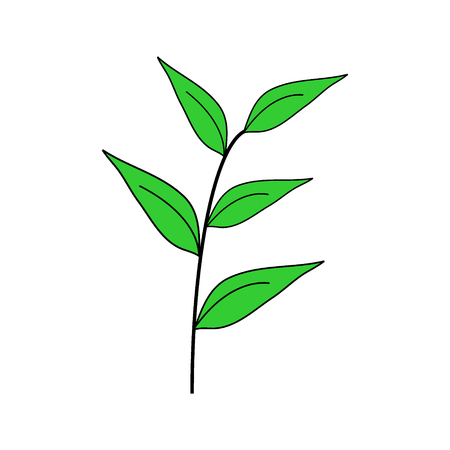 Sprout icon on white background. Vector illustration.のイラスト素材