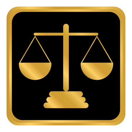 Scale button on white background. Vector illustration.のイラスト素材