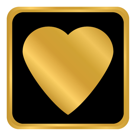 Love sign button isolated on white background. Vector illustration.のイラスト素材