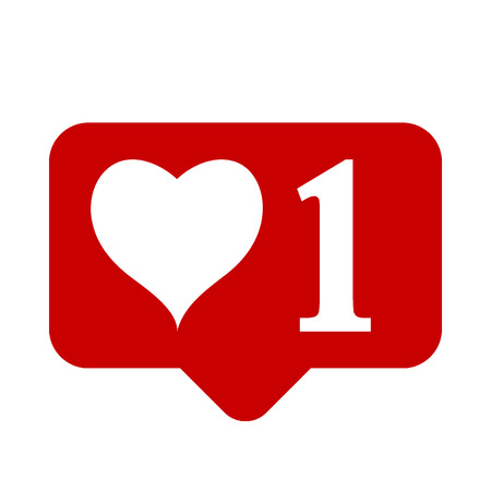Like icon on white background. Vector illustration.