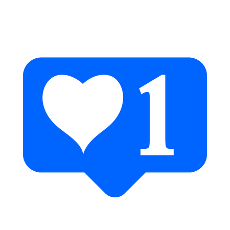 Like icon on white background. Vector illustration.のイラスト素材