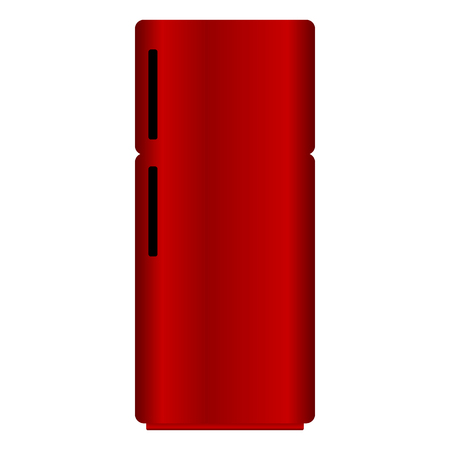 Refrigerator icon on white background. Kitchen equipment. Vector illustration.のイラスト素材