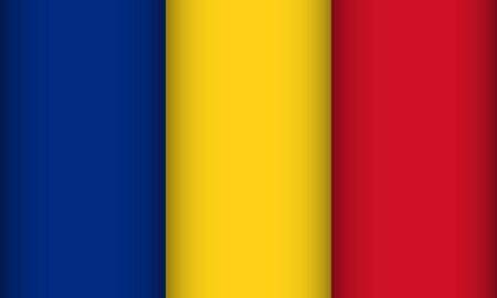 Flag of Romania. Vector illustration. Patriotic background.のイラスト素材