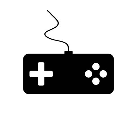 Game console on white background. Vector illustration.