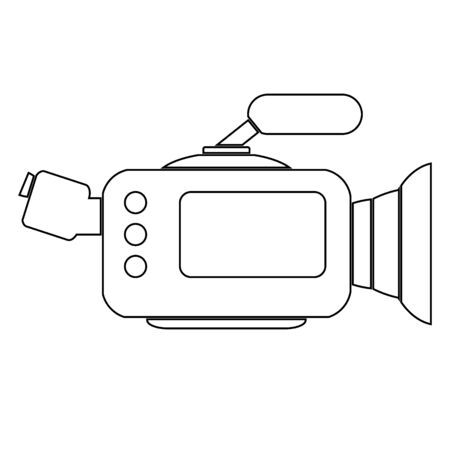 Camera icon sign on white background. Vector illustration.のイラスト素材