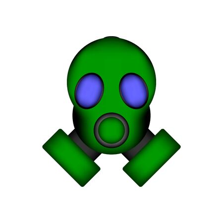 Gas mask icon on white background. Vector illustration.のイラスト素材