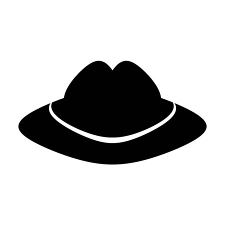 Men hat symbol icon on white background. Illustration.の写真素材