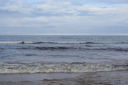 Lake at cloud day, Karelian isthmus, Russia.