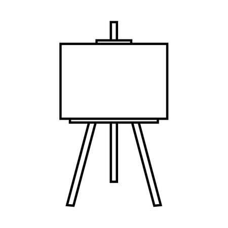 Easel icon on white background. Vector illustration.のイラスト素材