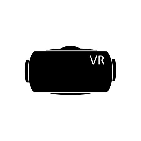 VR helmet icon on white. vector illustration.のイラスト素材