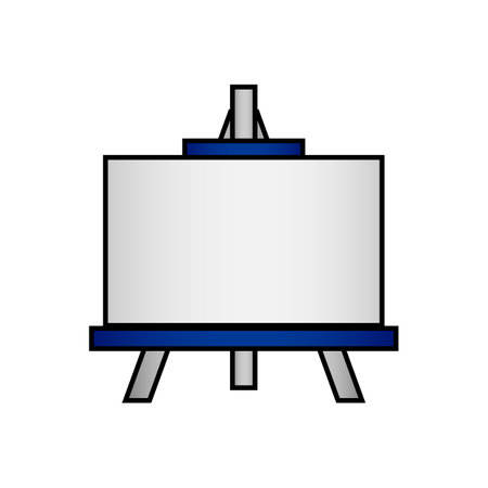 Easel icon on white background. vector illustration.のイラスト素材