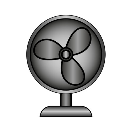 Fan icon on white background. vector illustration.
