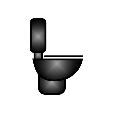 Toilet icon on white background. vector illustration.のイラスト素材