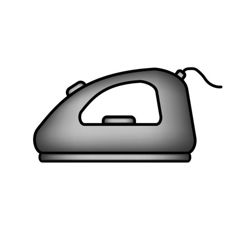 Iron icon on white background. vector illustration.のイラスト素材