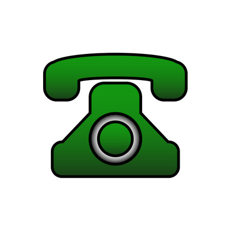 Retro phone icon on white background. vector illustration.のイラスト素材