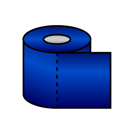 Toilet paper roll icon on white background. vector illustration.のイラスト素材