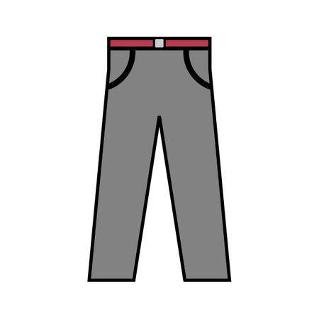 Pants icon on white background. vector illustration.のイラスト素材