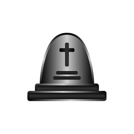 Grave icon on white background. vector illustration.のイラスト素材