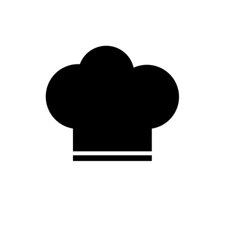 Chef hat icon on white background. vector illustration.のイラスト素材