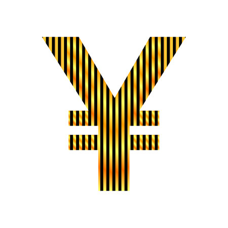 Yen icon on white background. vector illustration.のイラスト素材