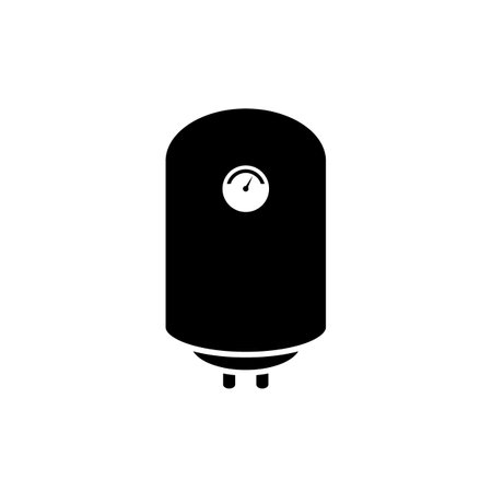 Boiler icon on white background. Vector illustration.のイラスト素材