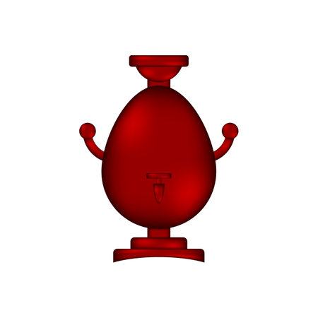 Samovar icon on white background. Vector illustration.のイラスト素材