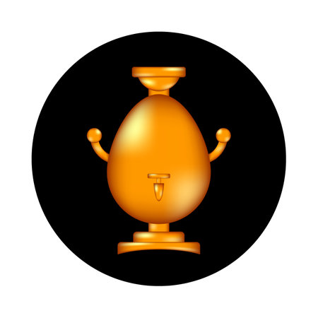 Samovar icon on white background. Vector illustration.のイラスト素材