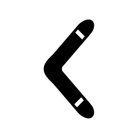 Boomerang icon on white background. Vector illustration.のイラスト素材