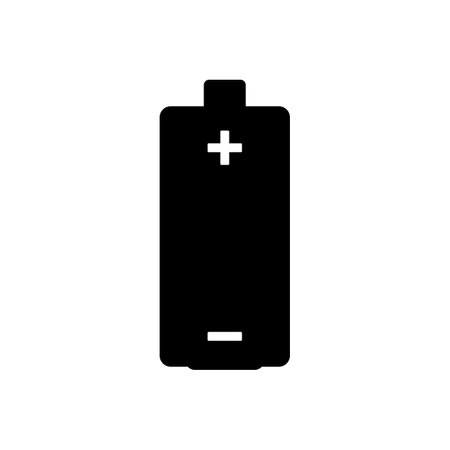 Battery icon on white background. Vector illustration.のイラスト素材
