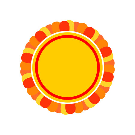 Sun icon on white background. Vector illustration.のイラスト素材