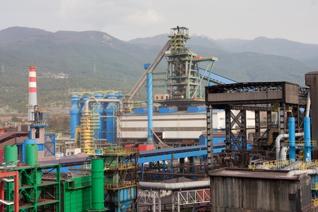 Blast furnace plant の写真素材