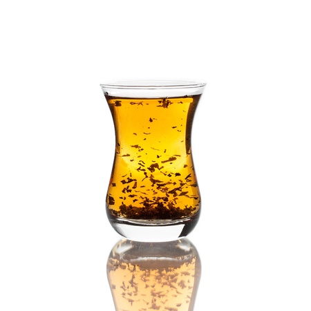 Cup of tea on white backgroundの写真素材