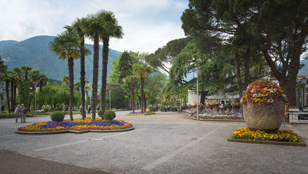 Green city of Meran, Italyの写真素材