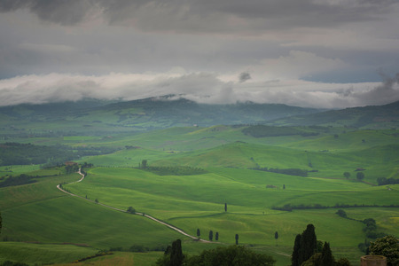 Beautiful landscape from Tuscany, Italyの写真素材