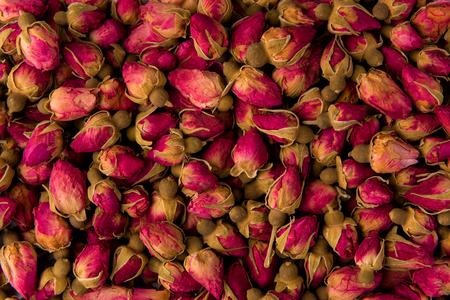 tea rose background, top viewの写真素材