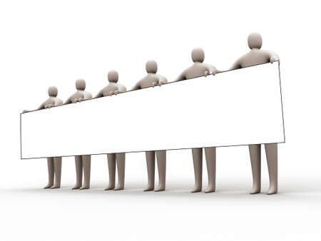 Sign Holders #2の写真素材