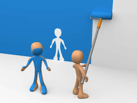 Computer generated image - You painted over me!の写真素材