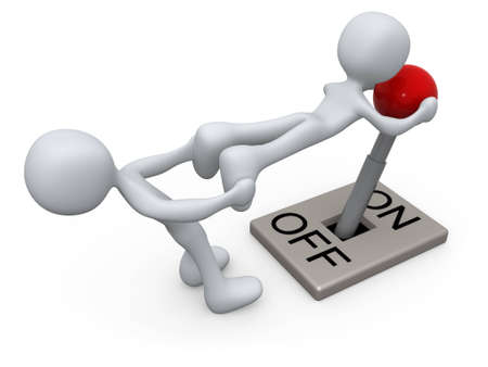 turn off the switchの写真素材