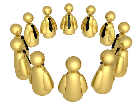 Computer Generated Image - Business Circle .の写真素材